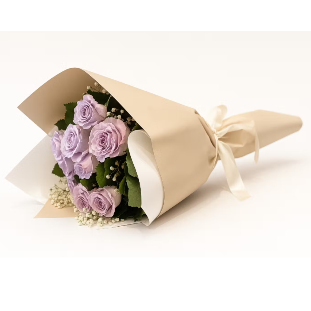 10 Purple roses, send flowers to amman