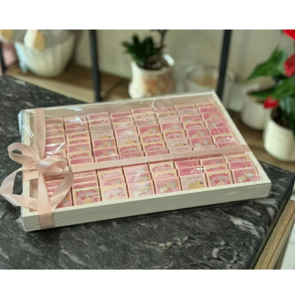 100 pieces its a girl Chocolate