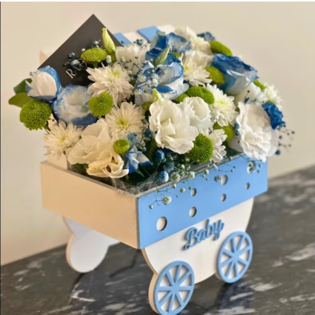 Baby Boy Flowers, send new born boy flowers gifts to amman