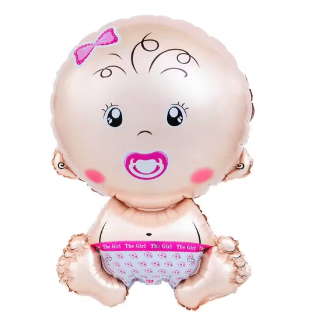 Baby girl foil balloon, send new born boy balloons gifts to amman
