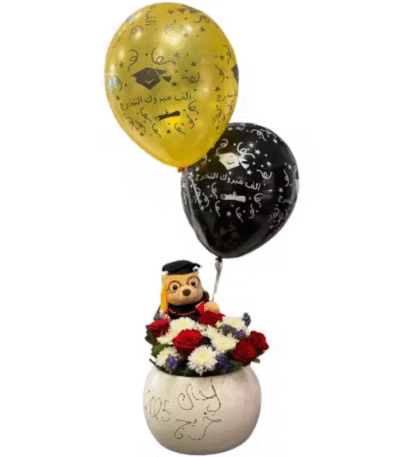 Graduation Flowers in a Jar, send flowers to amman