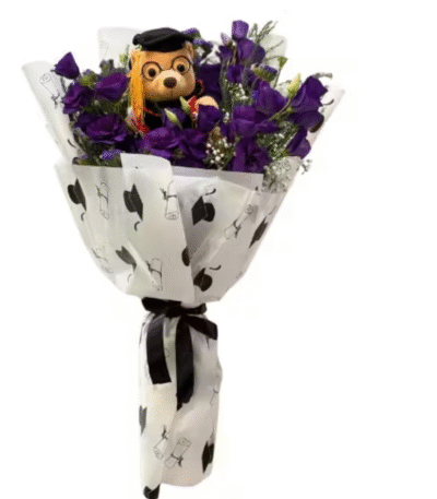 Purple Graduation Bouquet, send flowers to amman